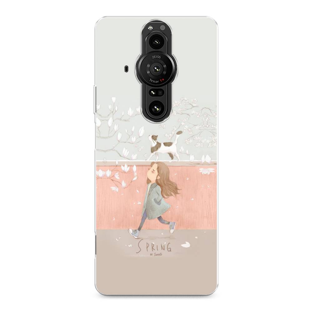 

Чехол Awog на Sony Xperia Pro-I "Девочка-весна", Разноцветный, 55050-7