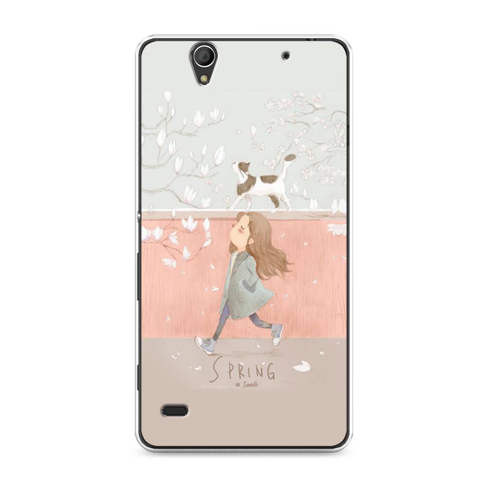 

Чехол Awog на Sony Xperia C4 "Девочка-весна", 52650-7