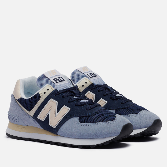 фото Кроссовки женские new balance 574 premium basics синие 38 eu