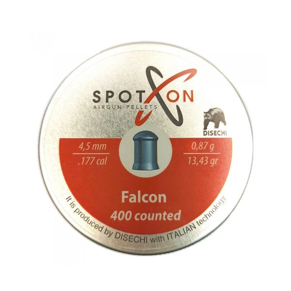 Пули SPOTON Falcon 4,5 мм, 0,87 г 400 штук