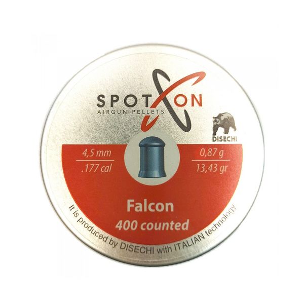 

Пули SPOTON Falcon 4,5 мм, 0,87 г 400 штук, Серебристый