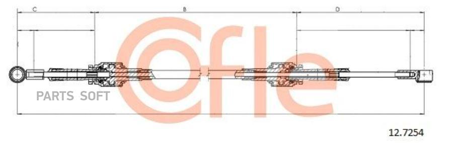 

Трос Сцепления Cofle 92127254