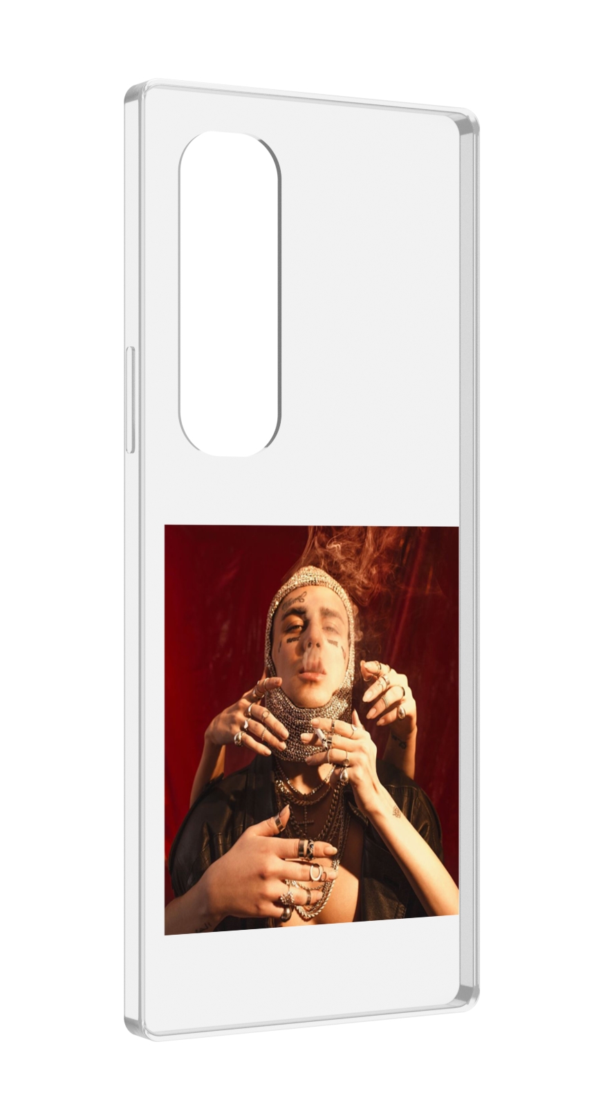

Чехол MyPads Slime face для Samsung Galaxy Z Fold 4 (SM-F936), Прозрачный, Tocco