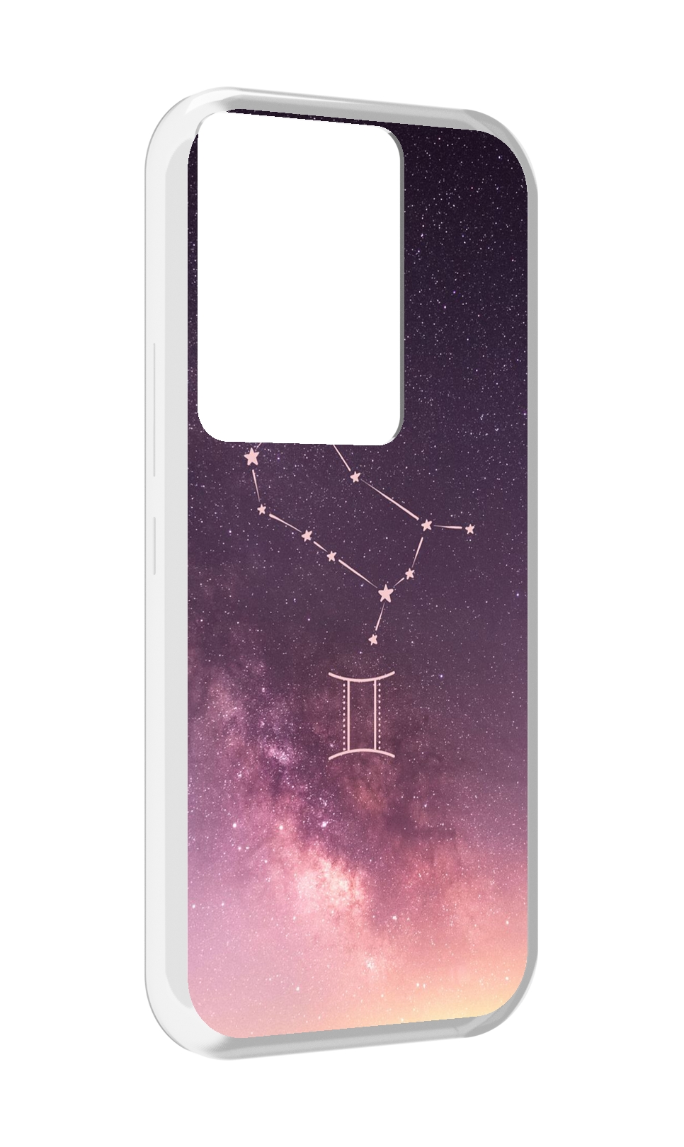 

Чехол MyPads знак зодиака близнецы 5 для Itel Vision 3 Plus / Itel P38 Pro, Прозрачный, Tocco