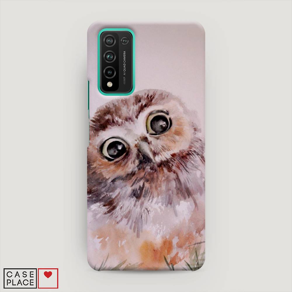 фото Чехол awog "сова на розовом" для honor 10x lite