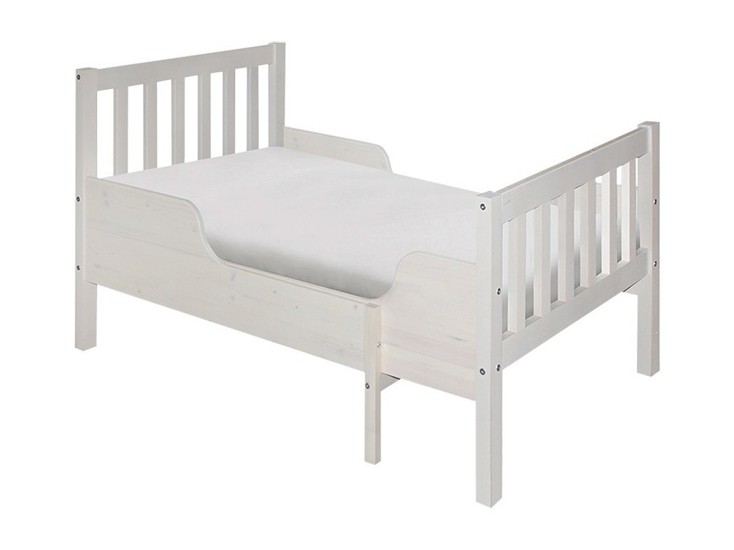 фото Кровать детская раздвижная массив (боровичи), 90х200 (выбеленная береза) боровичи-мебель