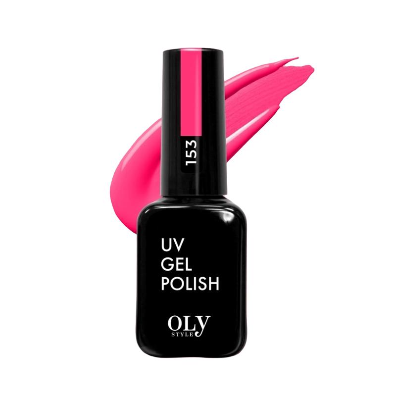 Гель-лак для ногтей Oly Style UV Gel Polish т.153 Розовое безумие 10 мл