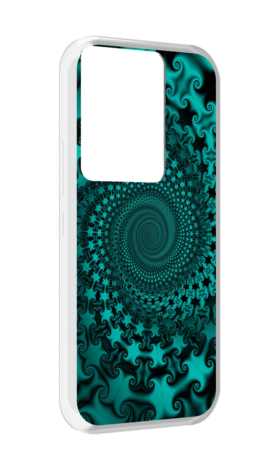 

Чехол MyPads зеленый-гипноз для Itel Vision 3 Plus / Itel P38 Pro, Прозрачный, Tocco