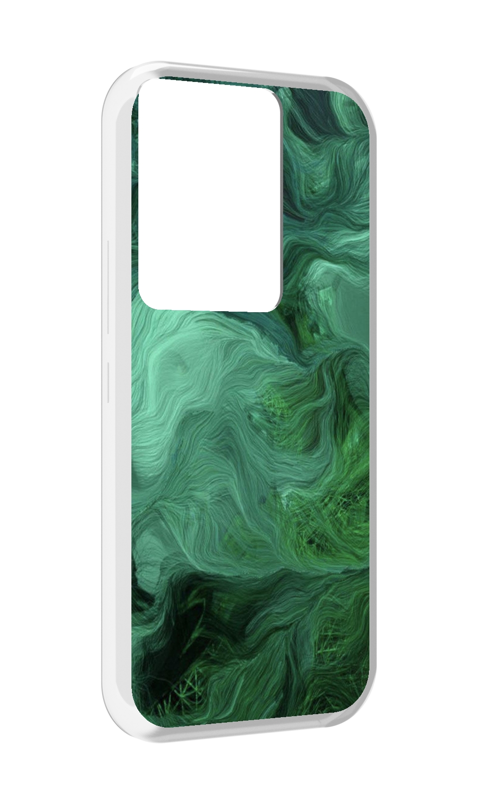 

Чехол MyPads зеленые нити для Itel Vision 3 Plus / Itel P38 Pro, Прозрачный, Tocco