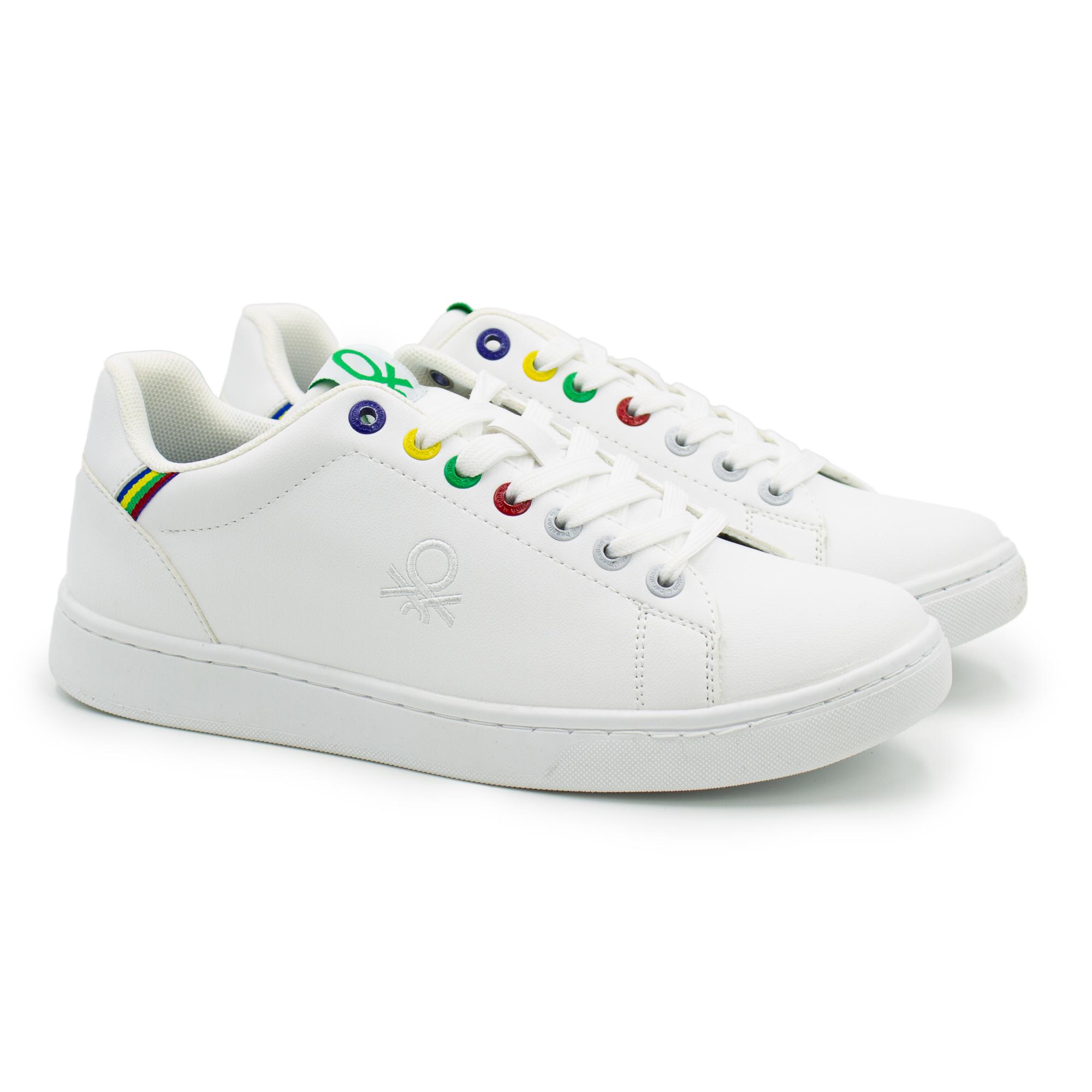 Кеды женские United Colors of Benetton PENN MULTIRINGS BTW214004 белые 36 EU