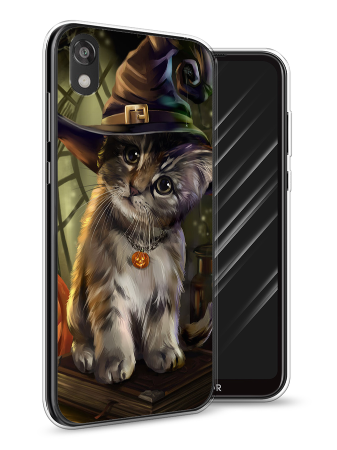 

Чехол Awog на Huawei Y5 2019 "Кот для Хэллоуин", Зеленый;серый, 69050-2