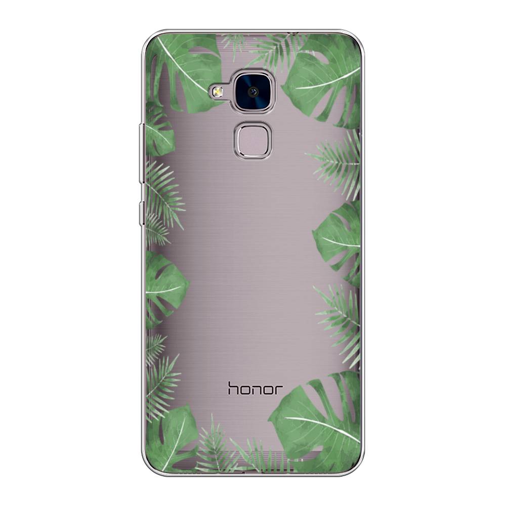 

Чехол Awog на Honor 5C "Листья папоротника рамка", Разноцветный, 60450-8