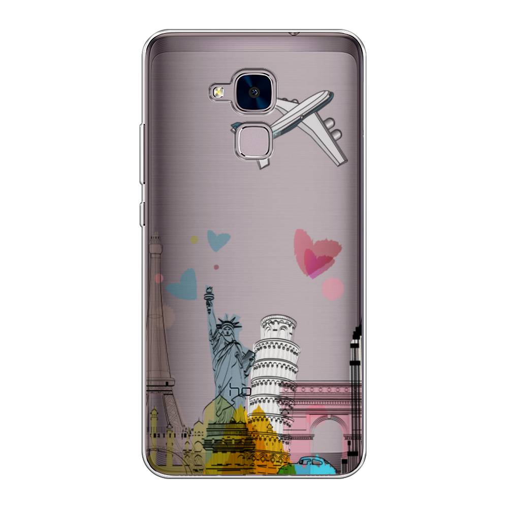 

Чехол Awog на Honor 5C "Самолет путешествий", Разноцветный, 60450-10
