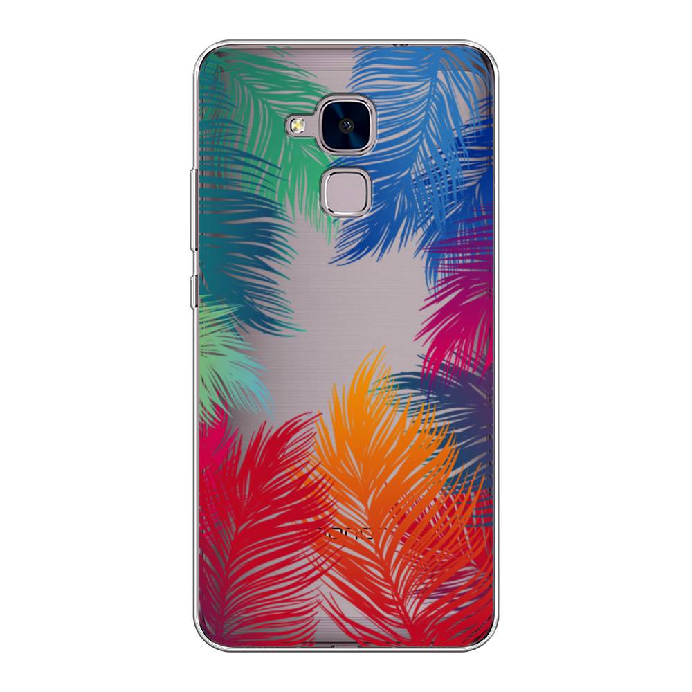 фото Чехол awog "рамка из перьев" для honor 5c