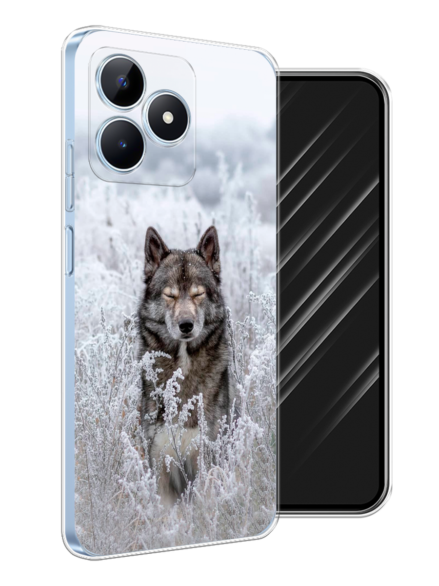 

Чехол Awog на Realme C60 "Волк в поле", Белый;черный, 2516550-1