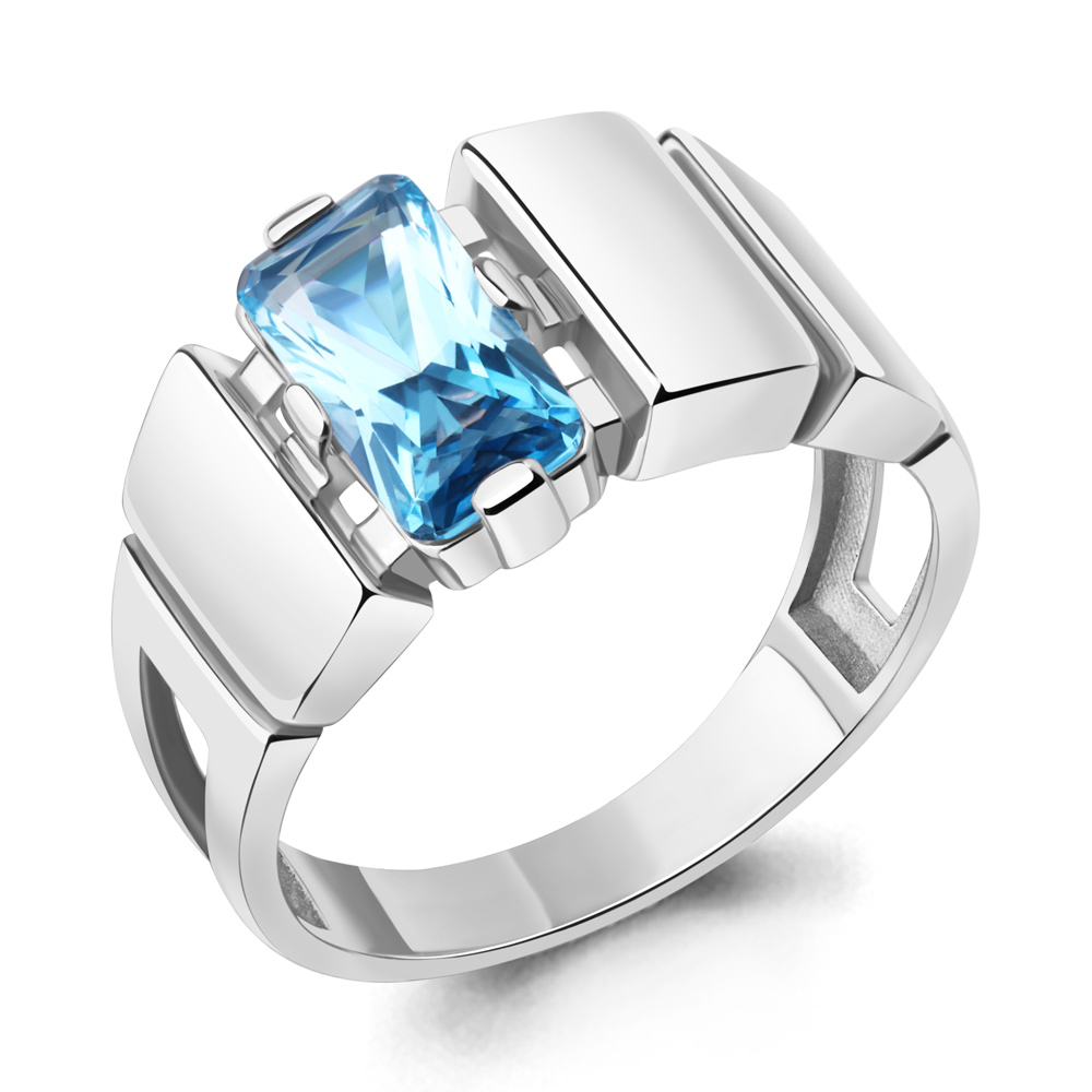 фото Кольцо из серебра с топазом р. 20 aquamarine 6957992_925_р