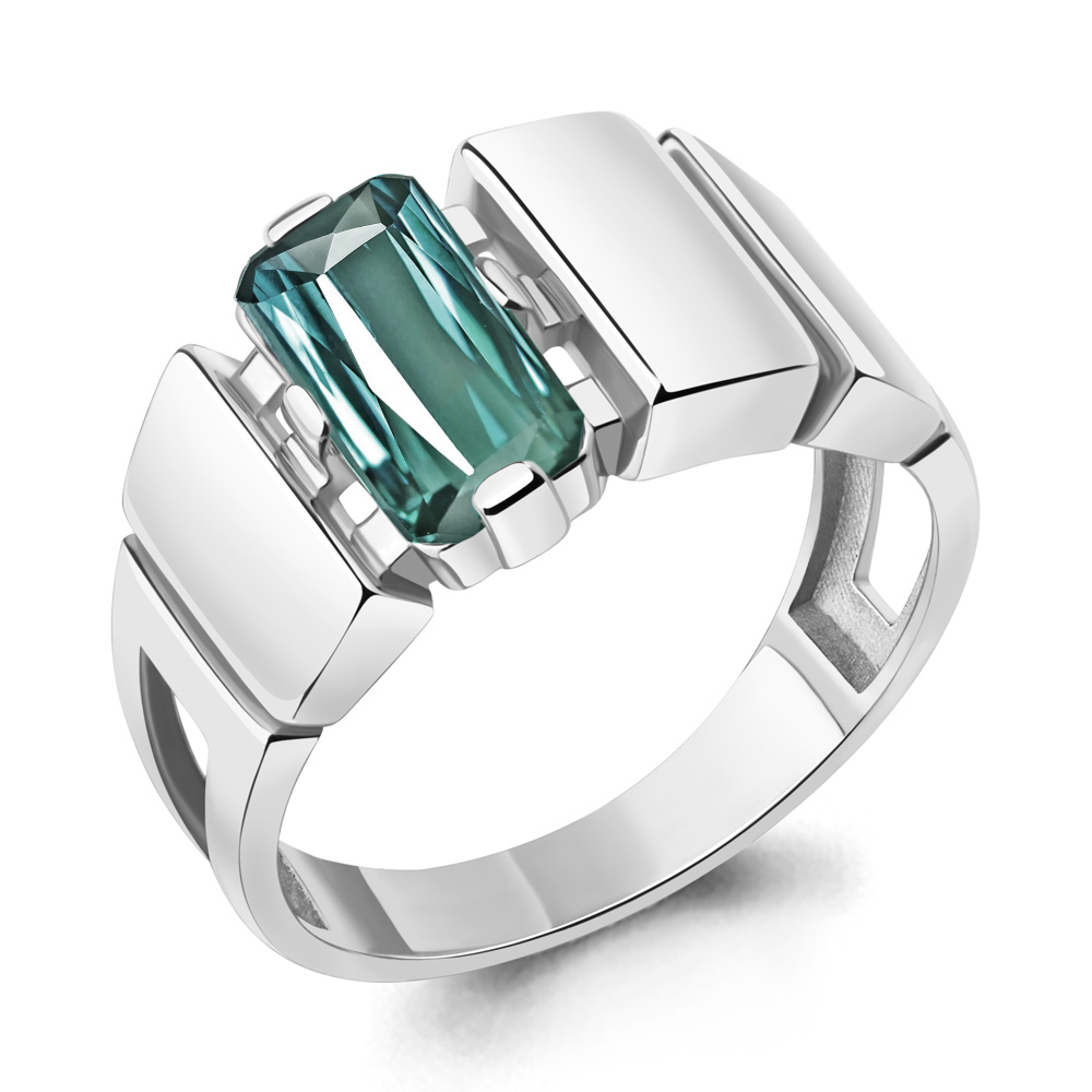 

Кольцо из серебра с турмалином р. 20 Aquamarine 6957988_925_р, 6957988_925_р