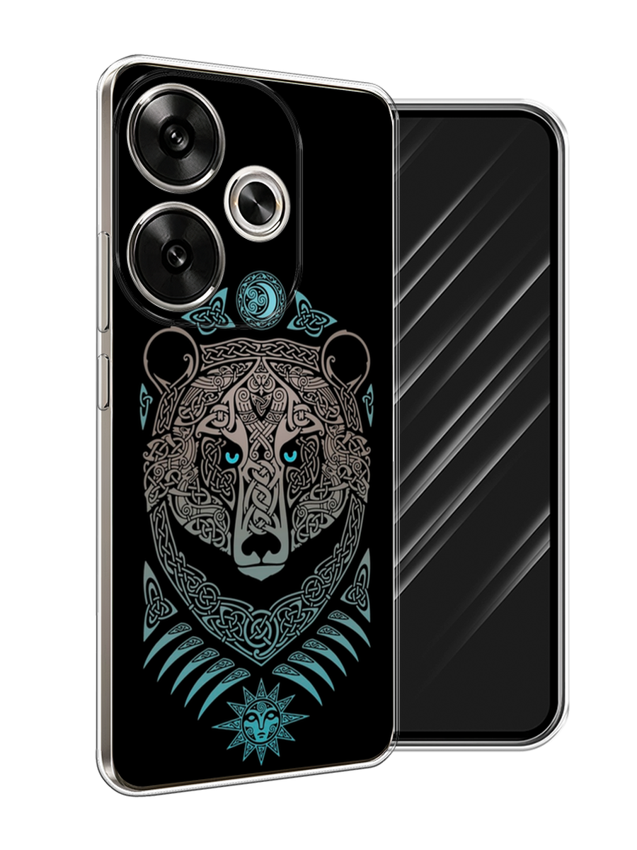 

Чехол Awog на Xiaomi Redmi Turbo 3 "Кельтский медведь", Черный;серый, 322150-1