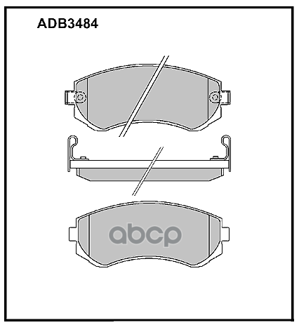 

Тормозные колодки ALLIED NIPPON передние/задние дисковые левые/правые ADB3484