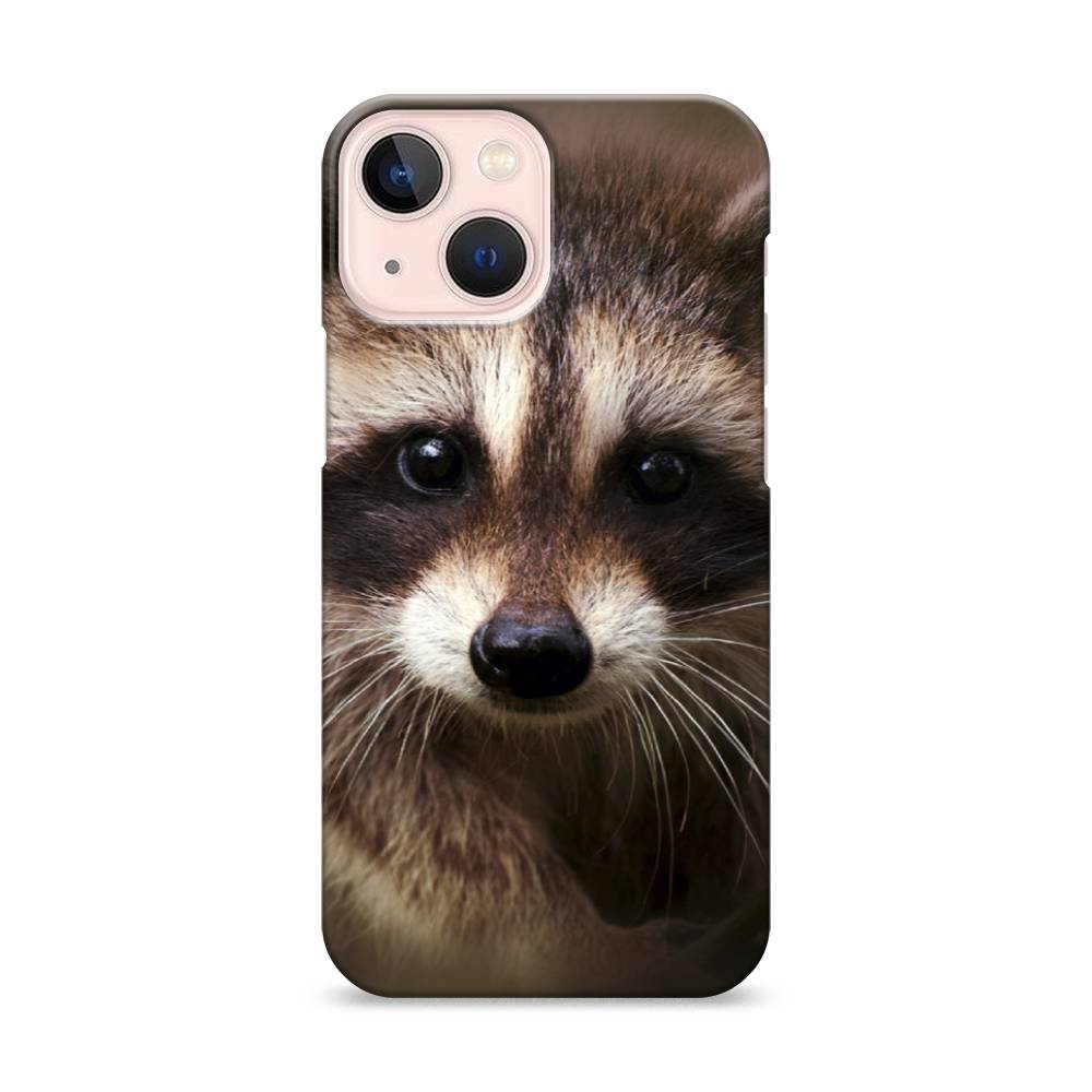 

Пластиковый чехол "Енот" на Apple iPhone 13 mini, 14120-1