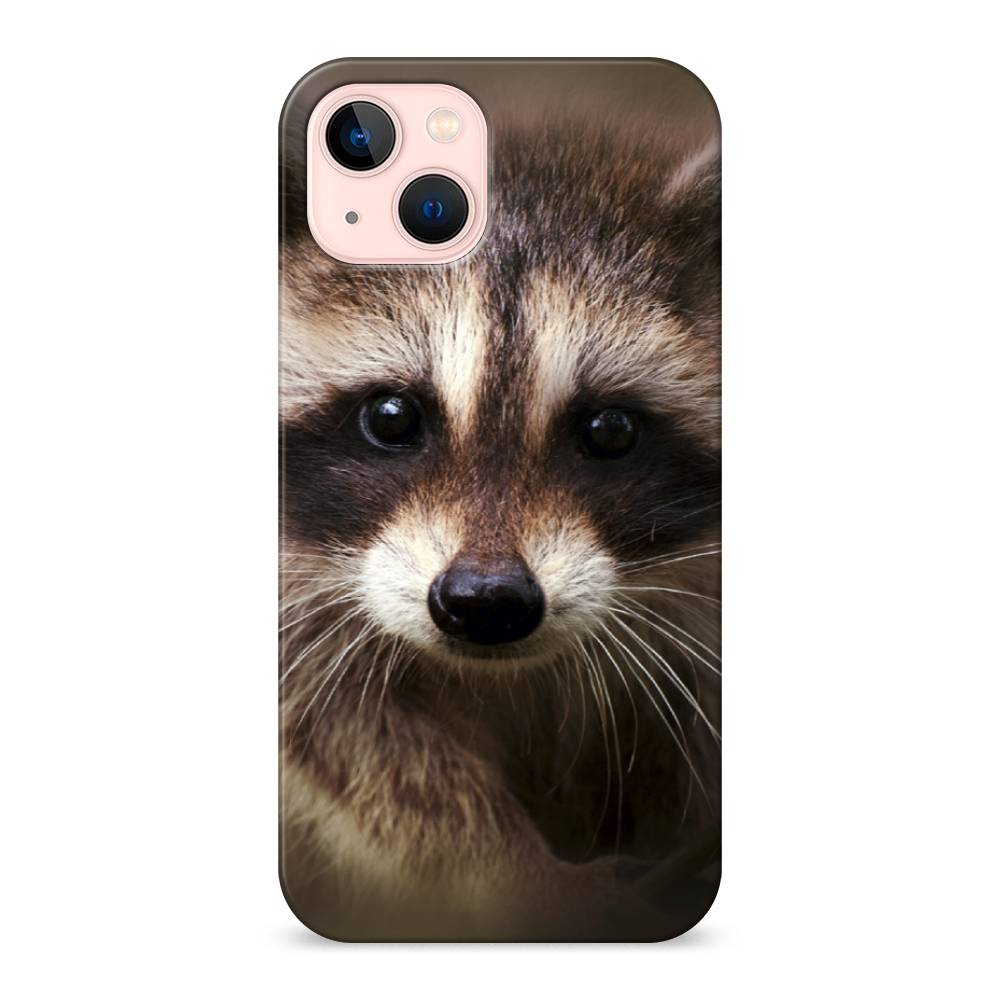 

Пластиковый чехол "Енот" на Apple iPhone 13, 14220-1