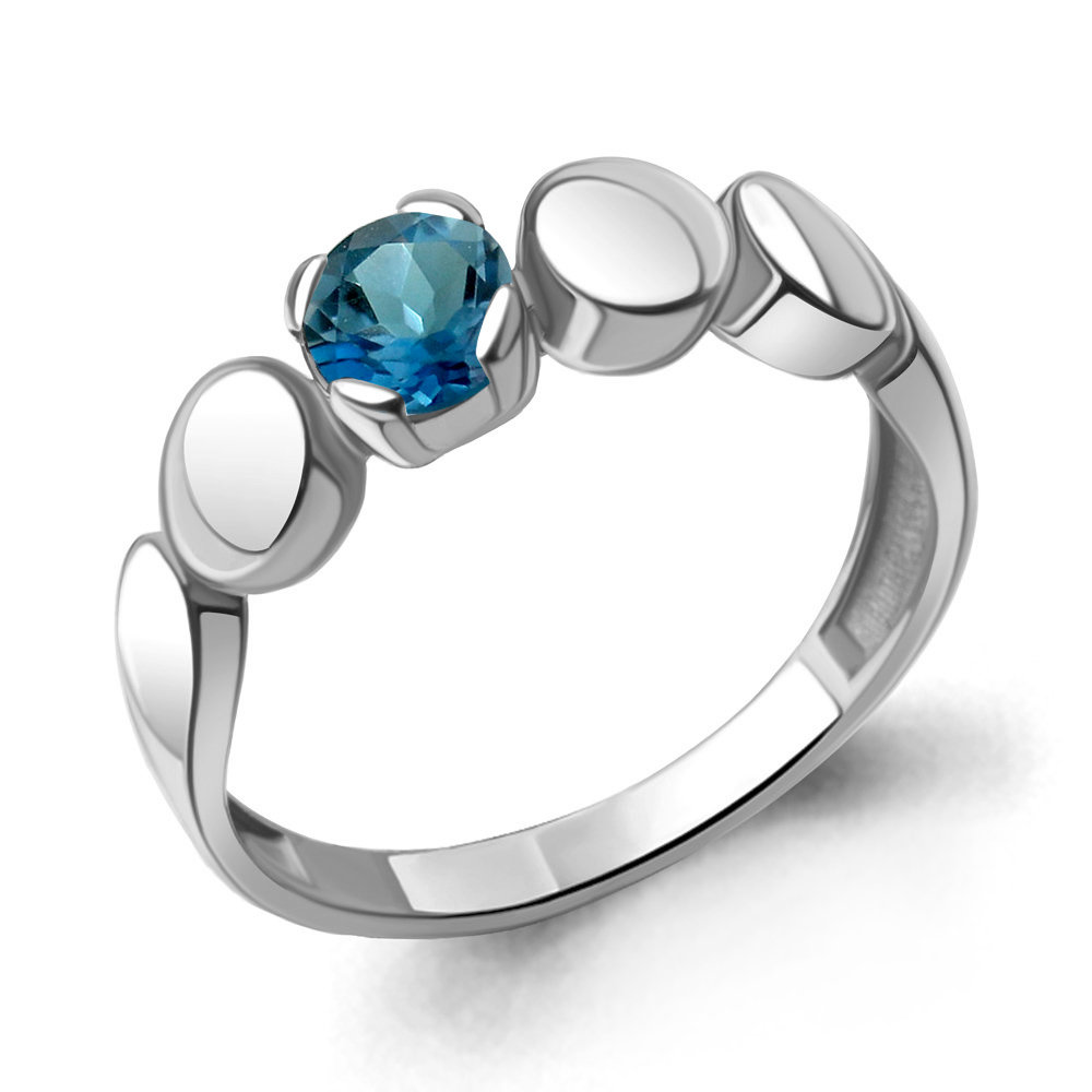 

Кольцо из серебра с топазом р. 16,5 Aquamarine 6957808_925_р, 6957808_925_р