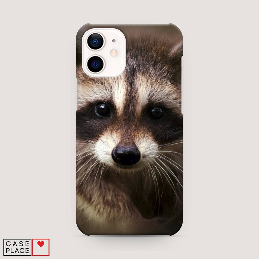 

Пластиковый чехол "Енот" на Apple iPhone 12 mini, 12620-1