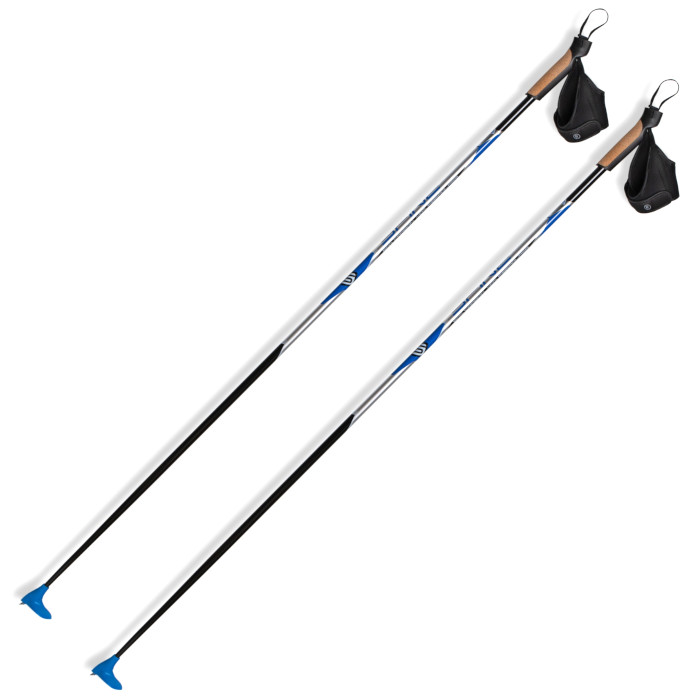 Лыжные палки SPINE 181 X-Rider Карбон 60%+Стекло 40% серый/черный 145