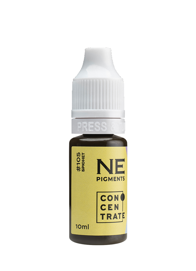 

Пигмент для бровей NE Pigments (Пигменты Нечаевой) "Брюнет" # 105, 10мл, Брюнет 105