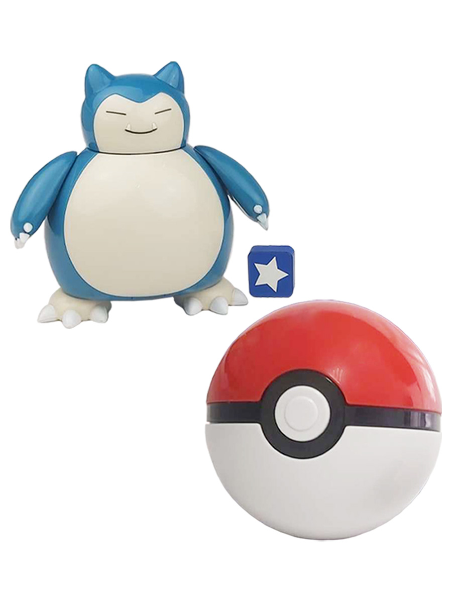 

Фигурка трансформер покемон Снорлакс в покеболе Pokemon Snorlax 8,5 см, покемон Снорлакс в покеболе Pokemon Snorlax