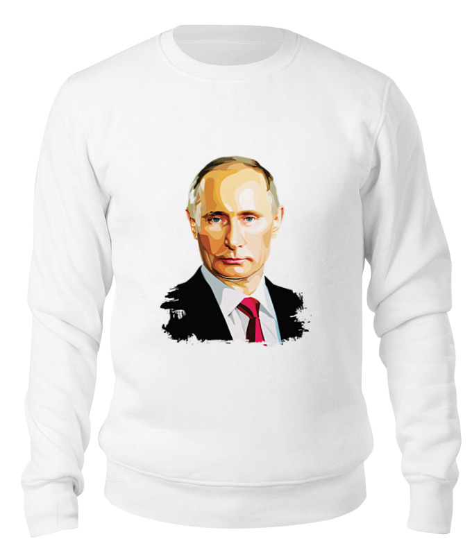 

Свитшот унисекс Printio Владимир путин белый S, Владимир путин