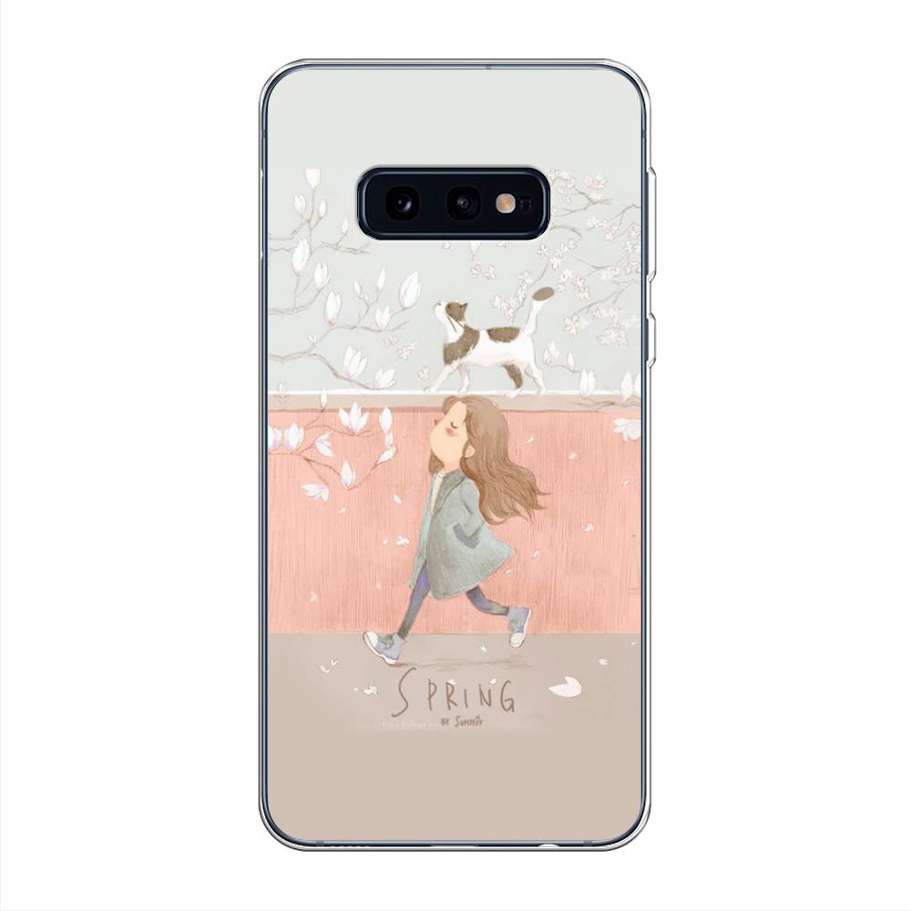 

Чехол Awog на Samsung Galaxy S10E "Девочка-весна", Разноцветный, 27250-7