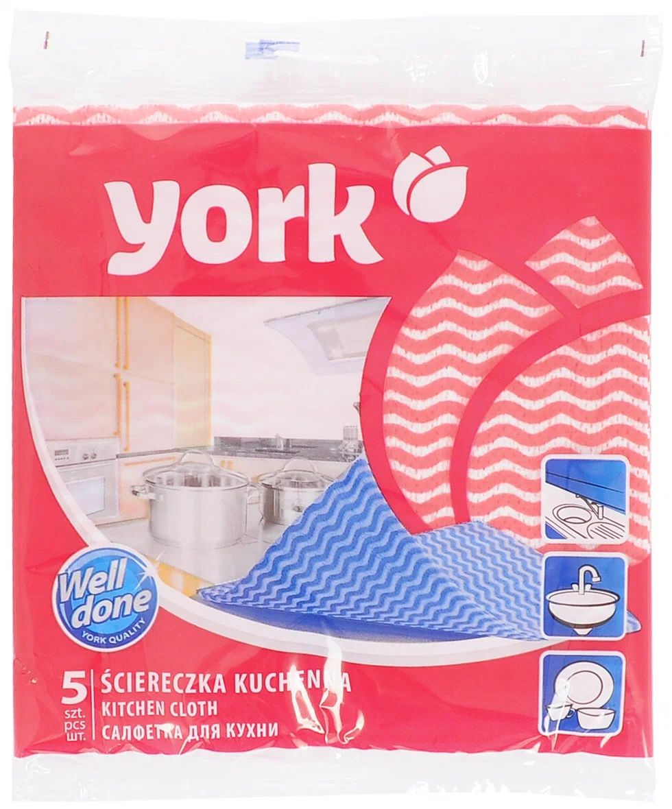 

Салфетки для кухни YORK Макарена, 35х35 см, 5 шт.