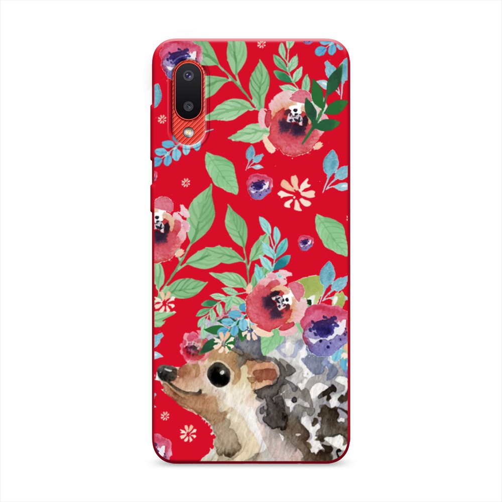 

Чехол Awog на Samsung Galaxy A02 / Самсунг A02 "Ежик в цветах акварель", Разноцветный, 2102553-1