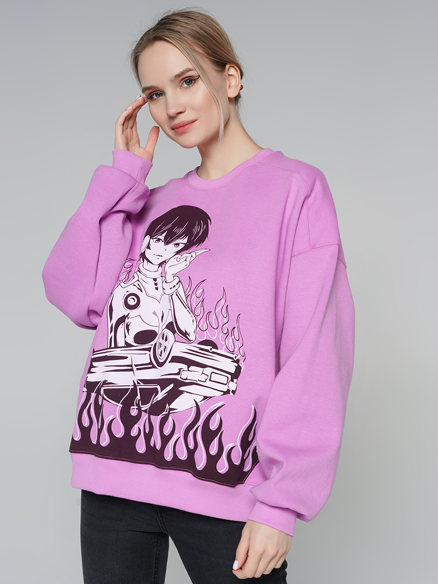 

Свитшот женский ТВОЕ 88419 фиолетовый M/L, 88419