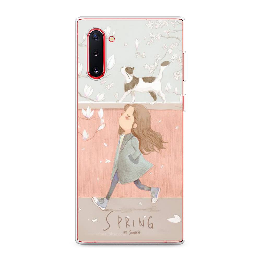 

Чехол Awog на Samsung Galaxy Note 10 "Девочка-весна", Разноцветный, 28650-7
