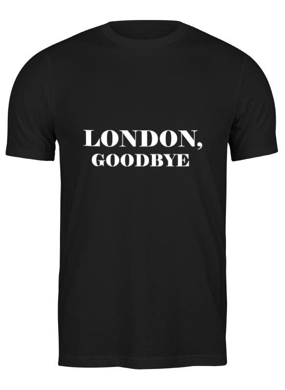 

Футболка мужская Printio London, goodbye черная 3XL, Черный, London, goodbye