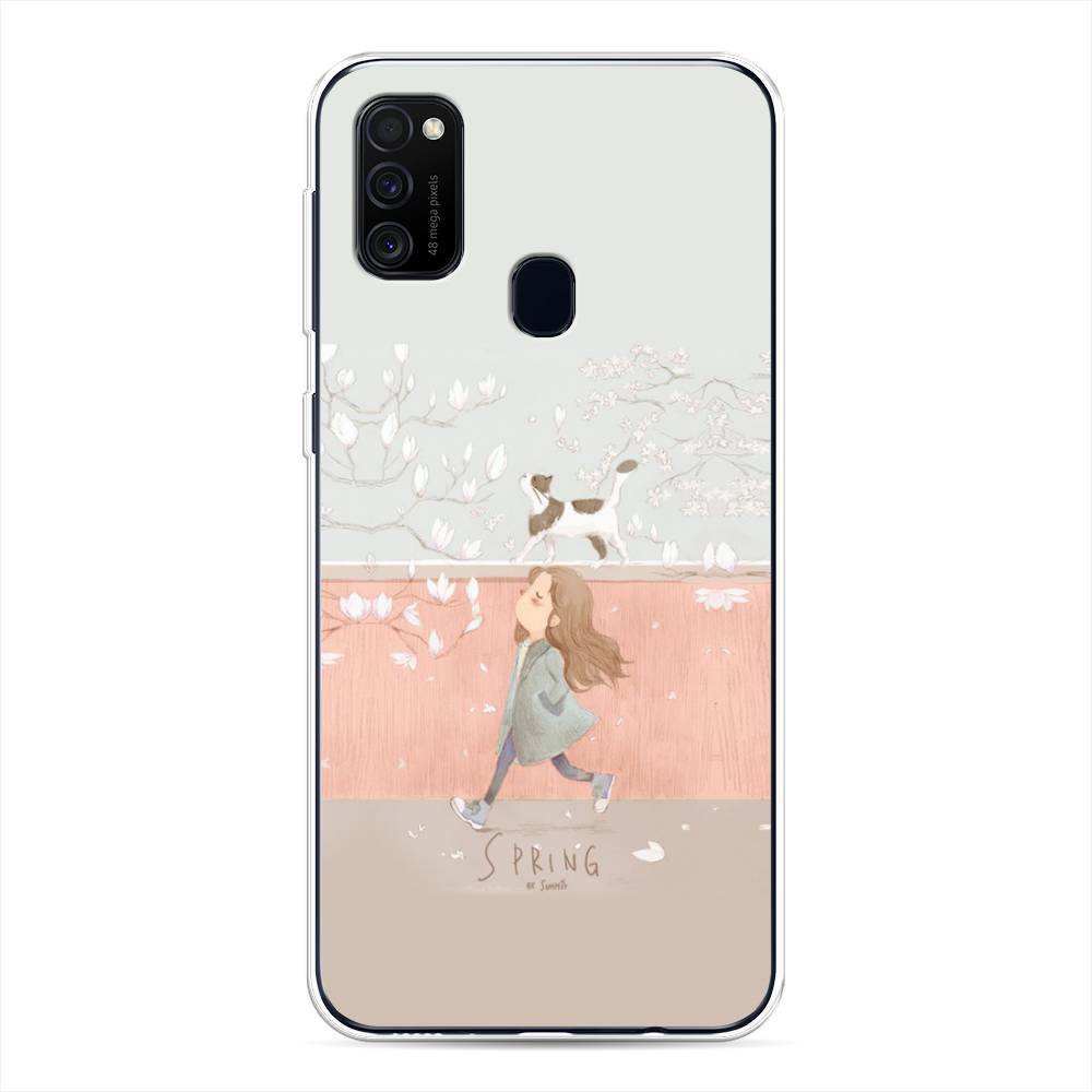 

Чехол Awog на Samsung Galaxy M30s/M21 "Девочка-весна", Разноцветный, 29850-7