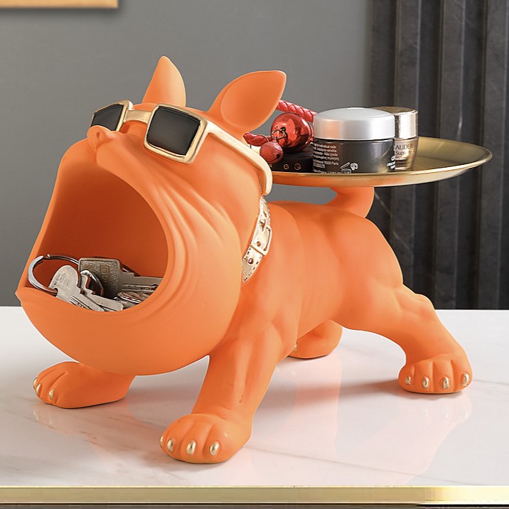 

Статуэтка Бульдог STATUETKA-dog-rot-orange, подставка для мелочи