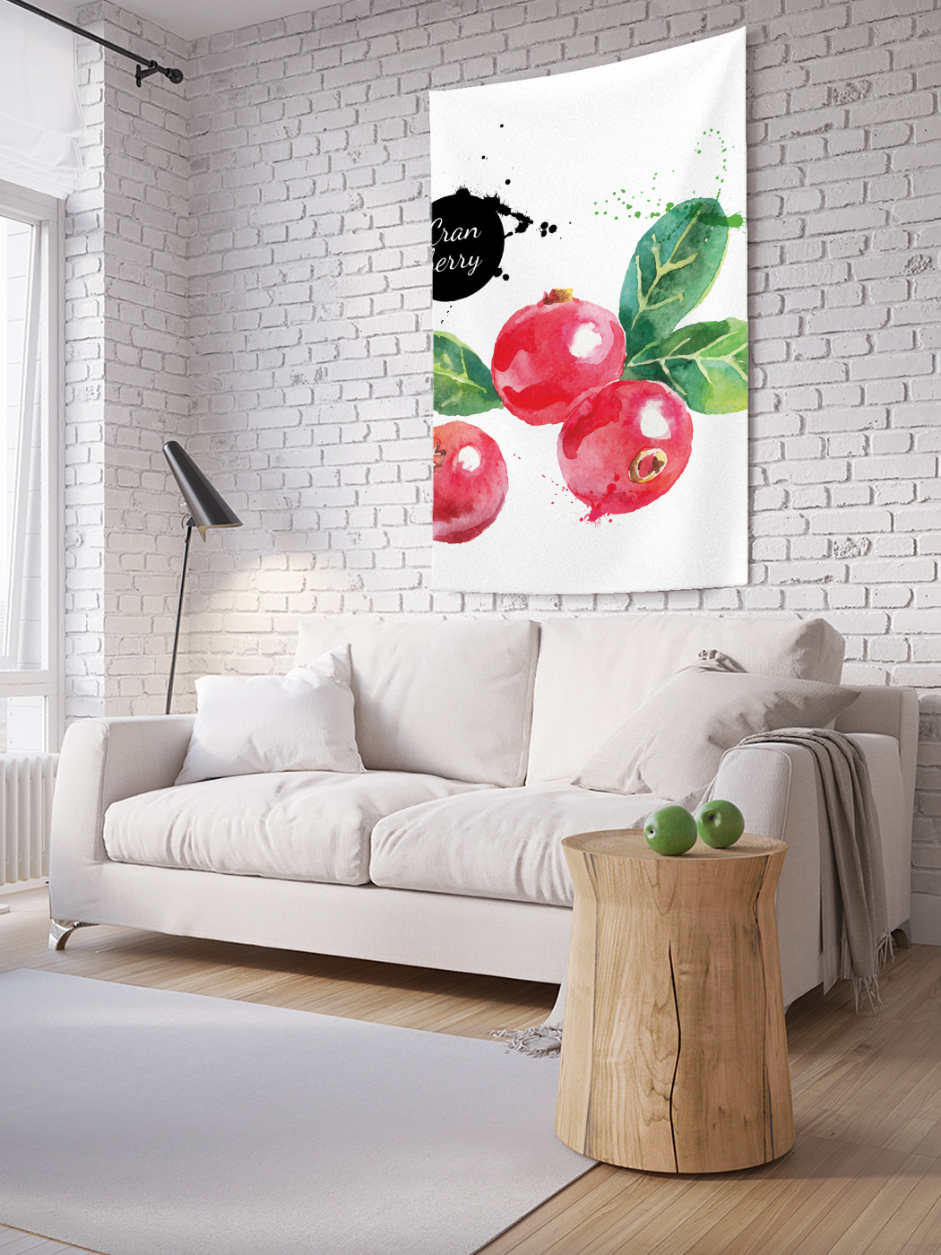 

Вертикальное фотопанно на стену JoyArty Клюква 100x150 см, Клюква
