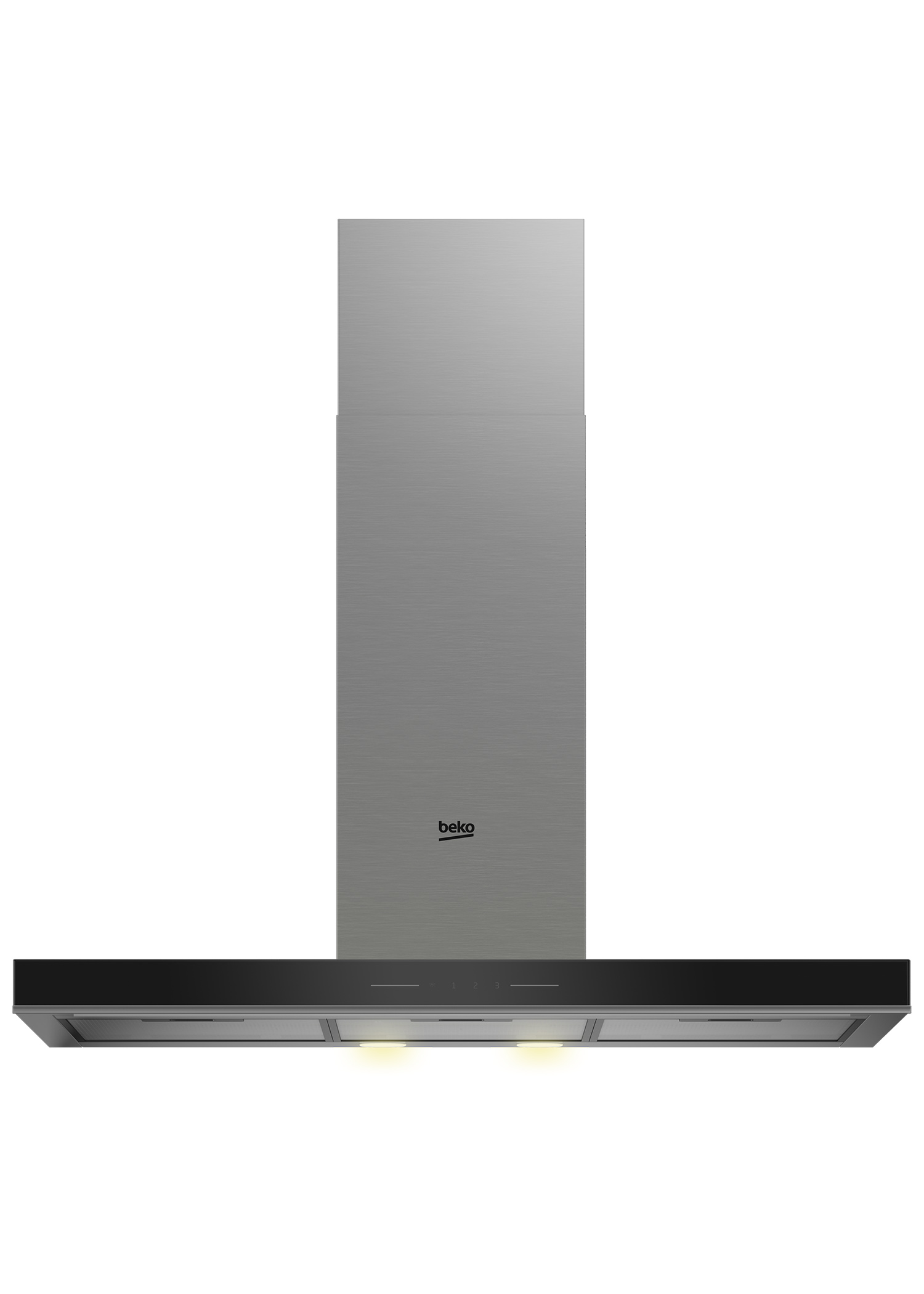 

Вытяжка настенная Beko BHCB93640B серебристый, BHCB93640B