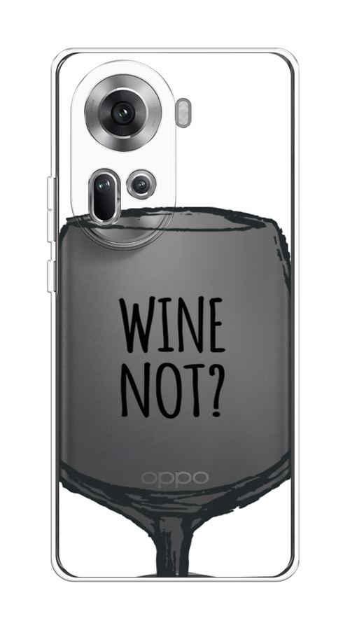 

Чехол на Oppo Reno 11 (Global) "Wine not white", Белый, 2515850-1