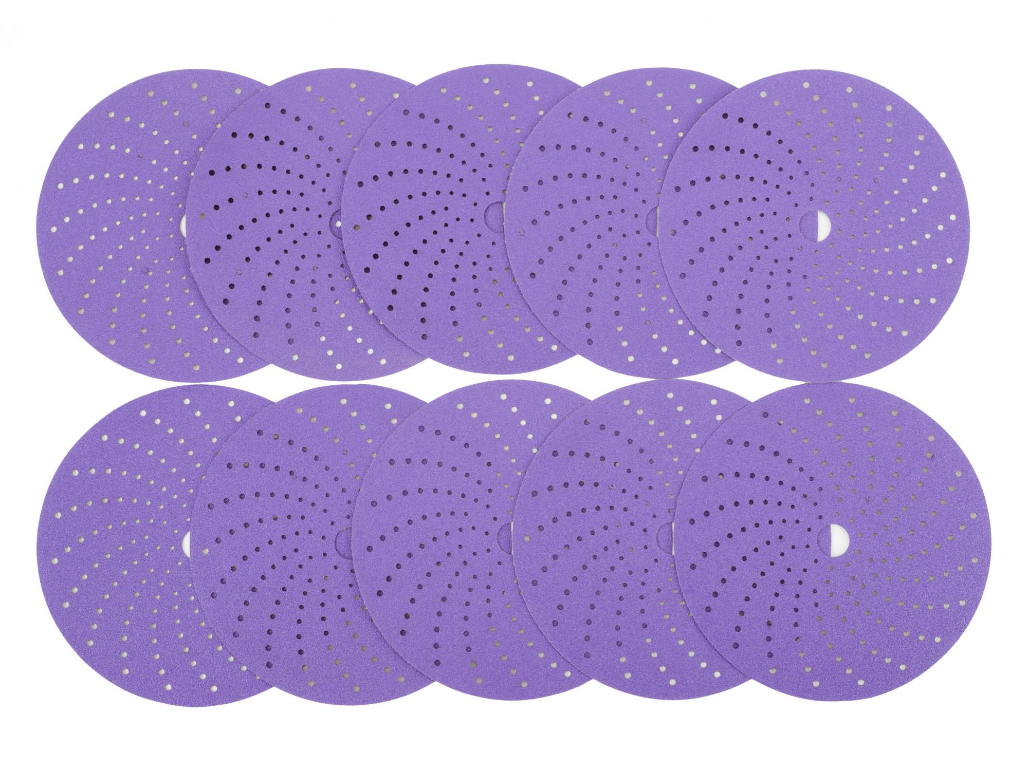 Круг шлифовальный c мультипылеотводом Purple PROBOS Hookit CF775, P240, 150 мм