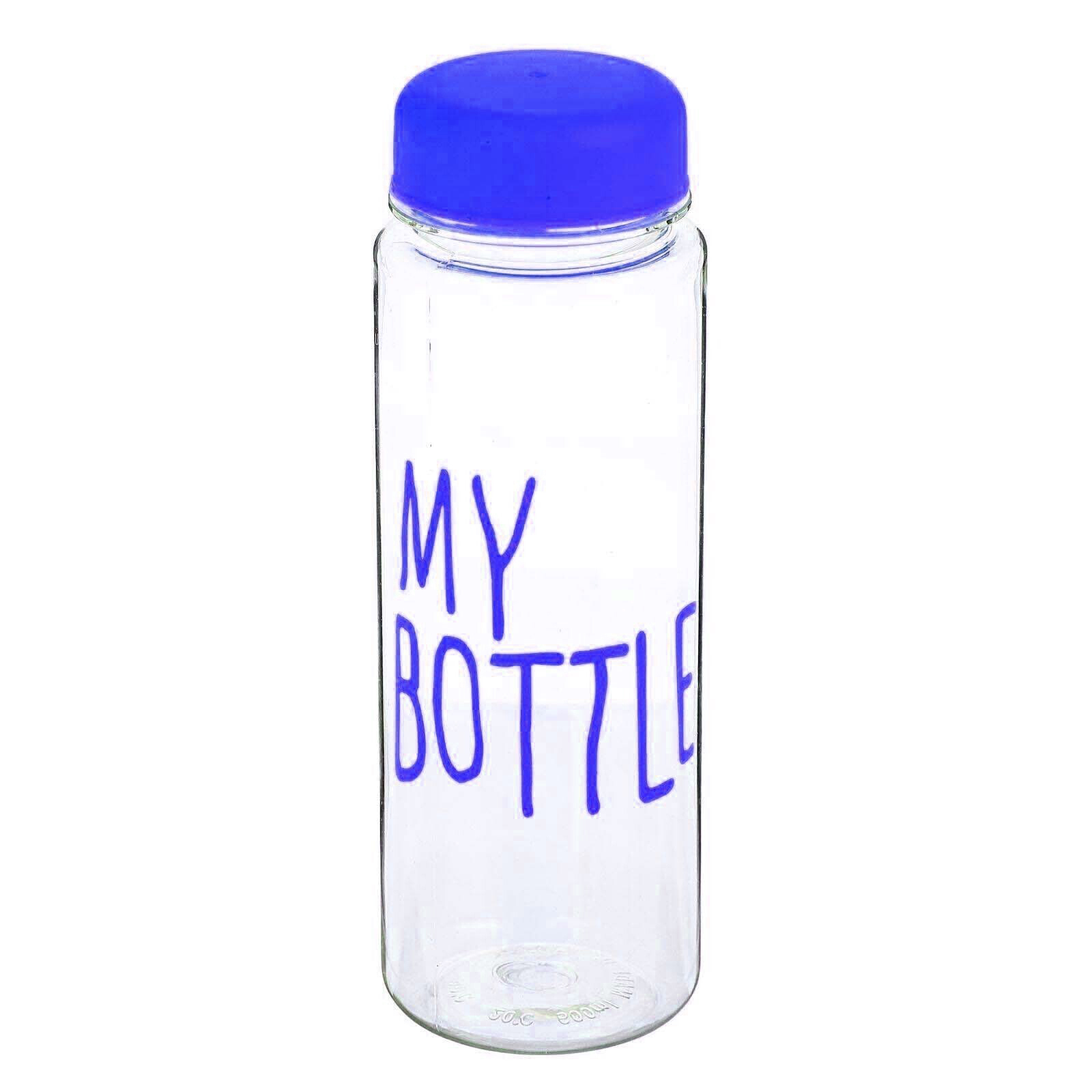 фото Бутылка для воды "my bottle" спортивная (500 мл) 19.5 х 6 см (синяя)