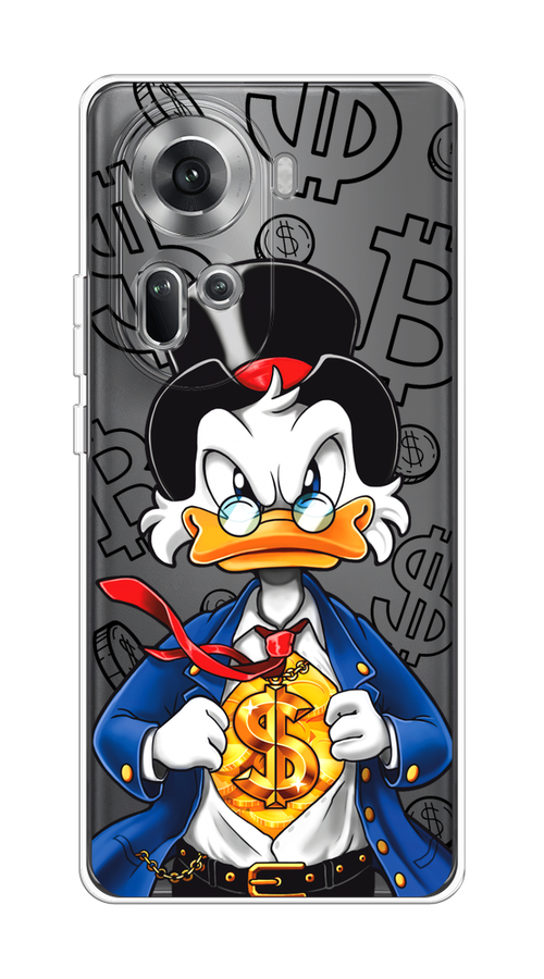 

Чехол на Oppo Reno 11 (Global) "Scrooge Goldman", Черный;белый;синий, 2515850-1