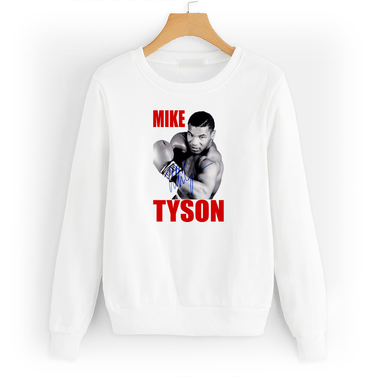 

Свитшот белый CoolPodarok Mike Tyson, 2W015522