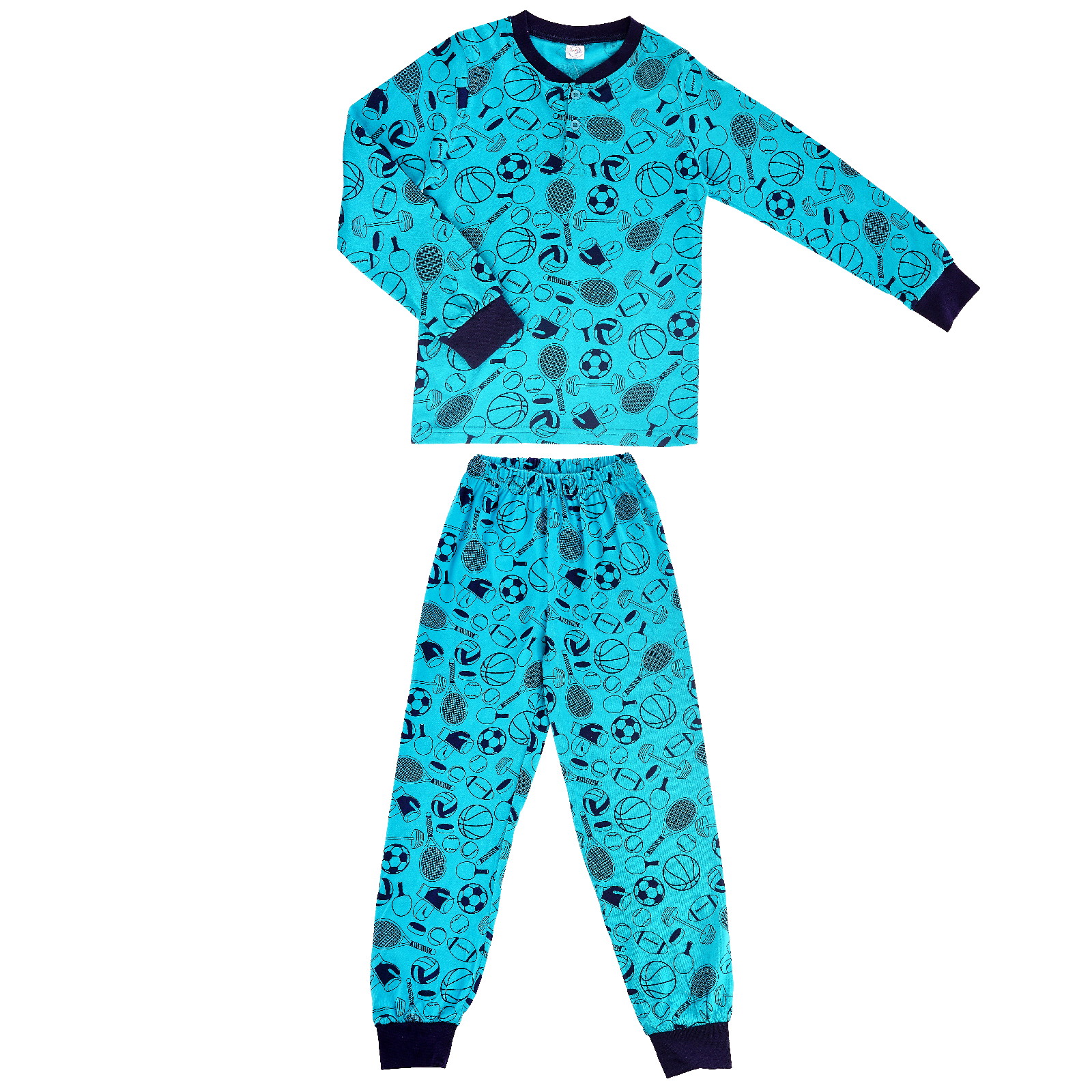 

Пижама детская Bonito kids BK1354M цв. бирюзовый р. 146, BK1354M