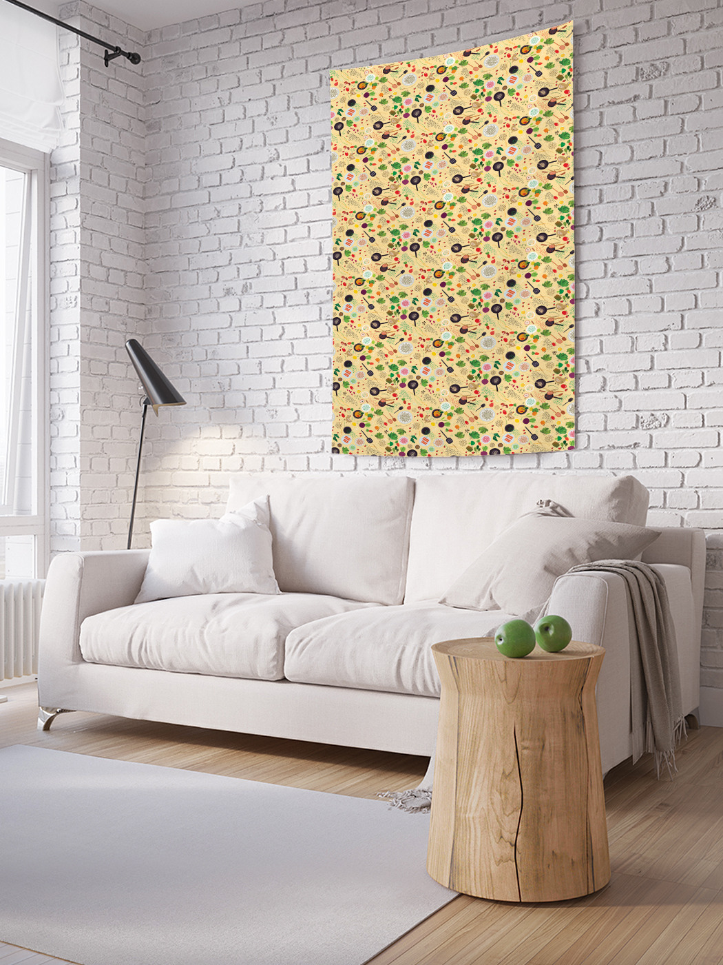 

Вертикальное фотопанно на стену JoyArty Овощная кухня 100x150 см, Овощная кухня
