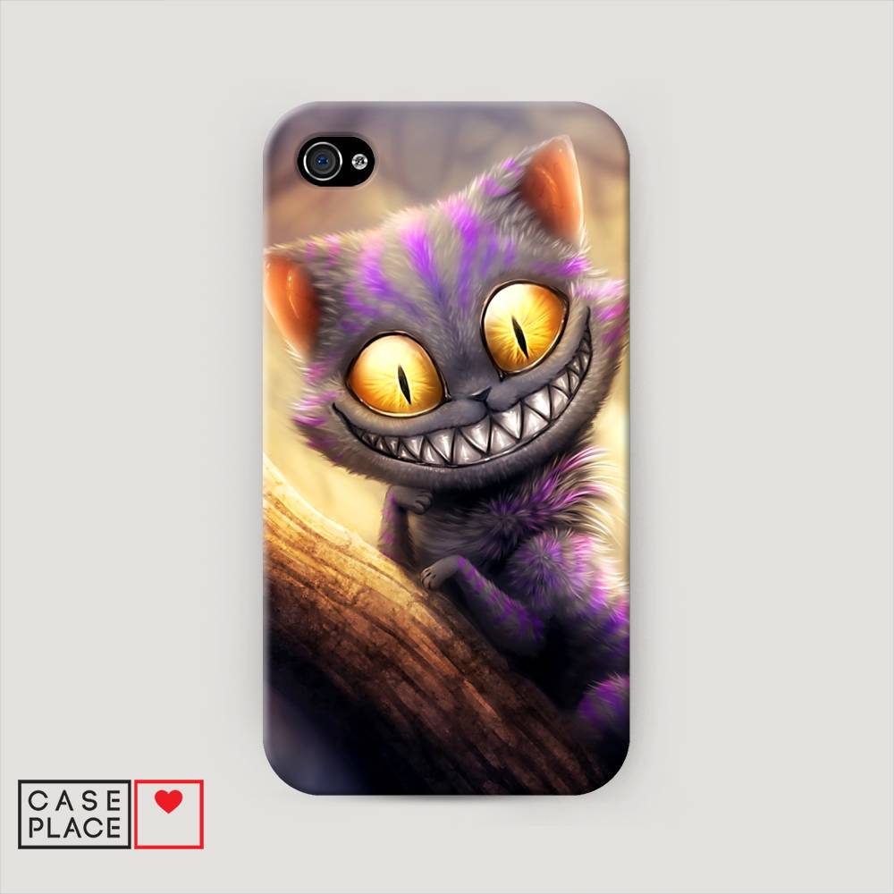 фото Пластиковый чехол "cheshire cat" на apple iphone 4 awog