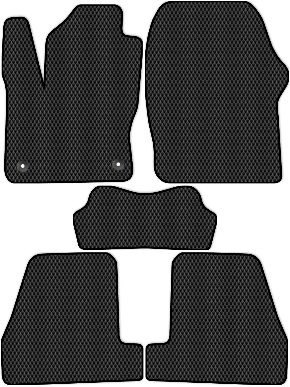 

Коврики ЭВА в салон для Ford Focus 3 2010 - 2014, 5 шт. черный, 2113-S5YLT-H